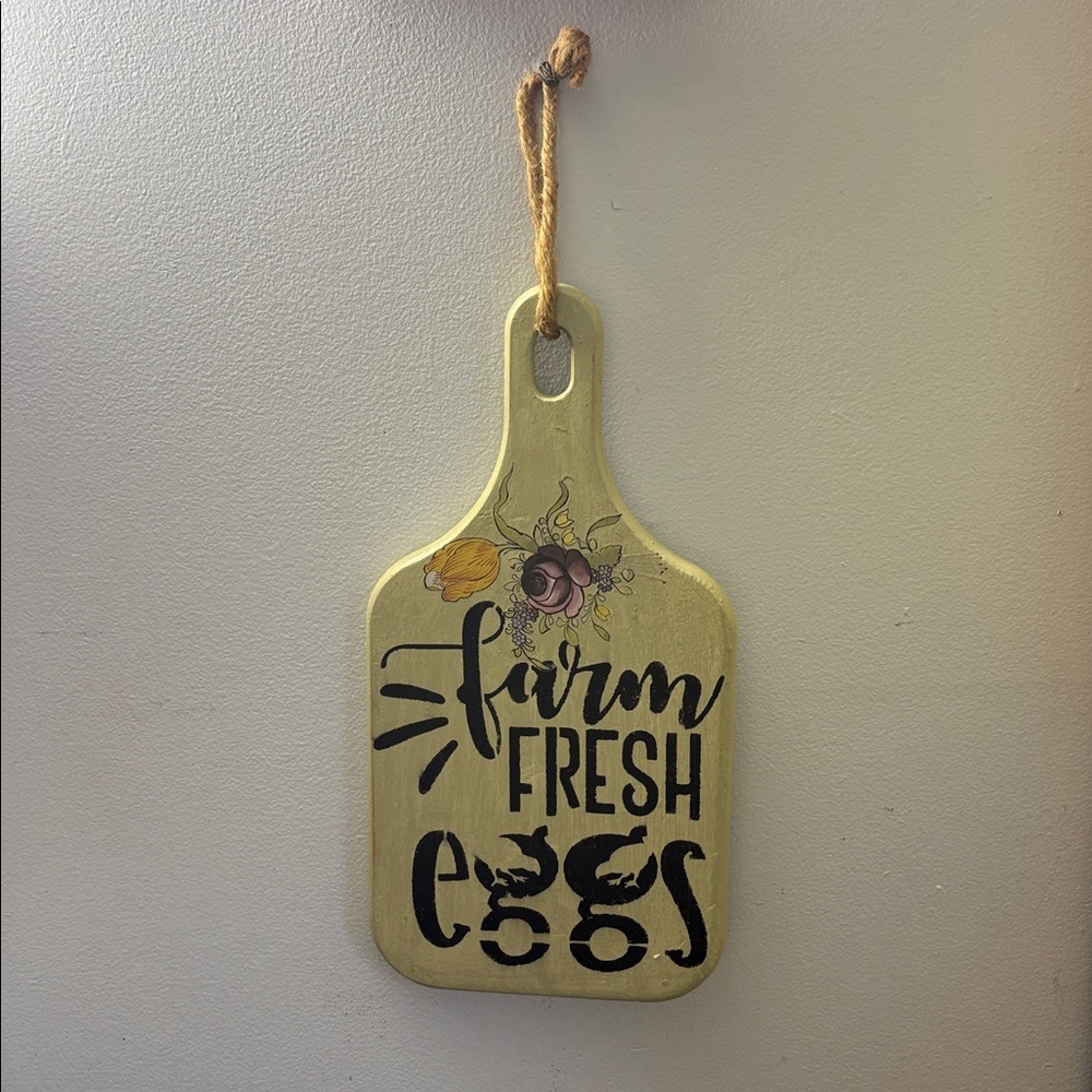 Fresh Rustic Yellow and Black Cutting Board